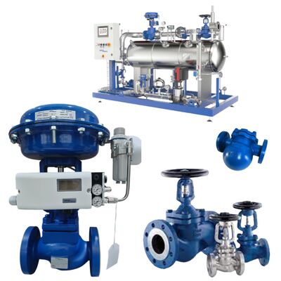 エキスパートスチームソリューションズ スパイラックスサーコ ベローズシールストップバルブ BSA2T BSA3T およびボールフロートスチームトラップ FT14 およびコントロールバルブ