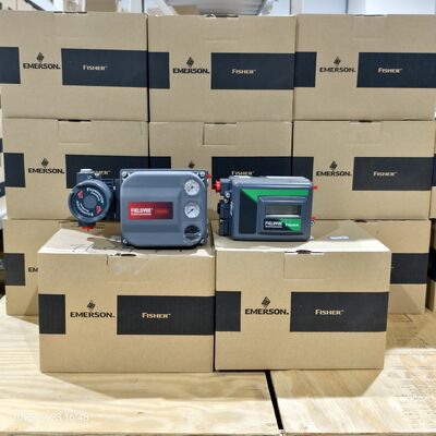 石油およびガス産業空気圧バルブポジショナーフィッシャー DVC2000 DVC6200 3661 および ASCO 2 方電磁弁