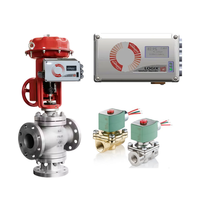 ASCO Solenoid Valves and Flowserve Logix 520MD Digital Hart Valve Positioner Valve Controller