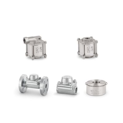 最大温度400℃、圧力範囲42バールの工業用ステンレス鋼製サーモスタット式スチームトラップ