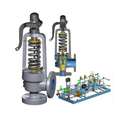 ASME認証の安全補救バルブ,高流量能力とバランスされたベーリング,産業用ボイラーの圧力保護