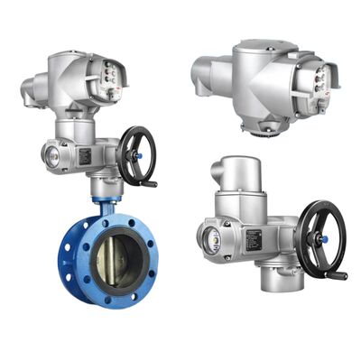 チャイナバタフライバルブ ボールバルブ ボディおよびアウマ SQシリーズ 部分回転アクチュエータ AMコントロールユニット付き