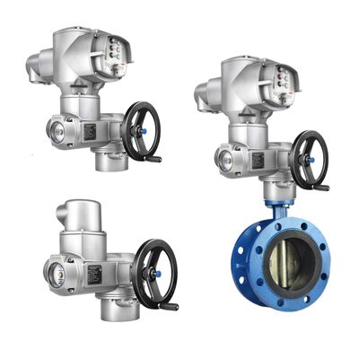チャイナバタフライバルブ ボールバルブ ボディおよびアウマ SQシリーズ 部分回転アクチュエータ AMコントロールユニット付き