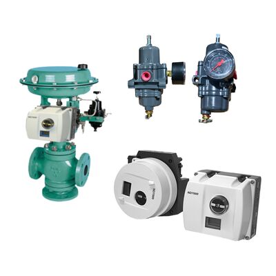 Neles ND7000 Digital Valve Controller with HART Communication IP66 Protection and Loop Powered Fisher 67CFR Filter Regulator