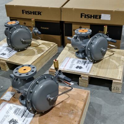 フィッシャー 1098-EGR パイロット操作の高容量ガス圧力調節器 1500 psig 最大入口圧力