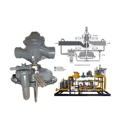 フィッシャー 1098-EGR パイロット操作の高容量ガス圧力調節器 1500 psig 最大入口圧力