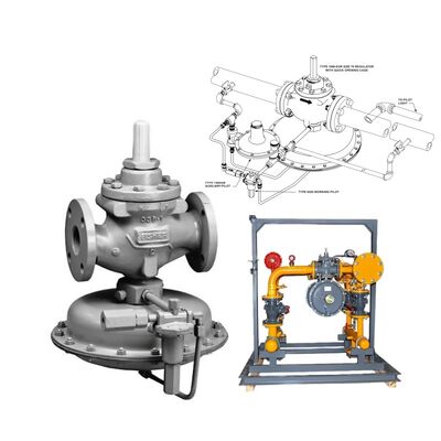 フィッシャー 1098-EGR パイロット操作の高容量ガス圧力調節器 1500 psig 最大入口圧力