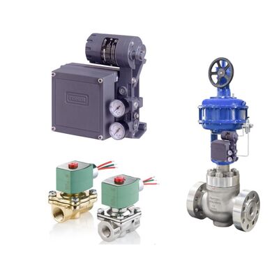 Fisher 3582i Electro Pneumatic Valve Positioner with ASCO Solenoid Valve for Industrial Automation
