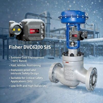 低温環境用 Fisher FIELDVUE DVC6200 SIS デジタルバルブポジショナ バルブコントローラ