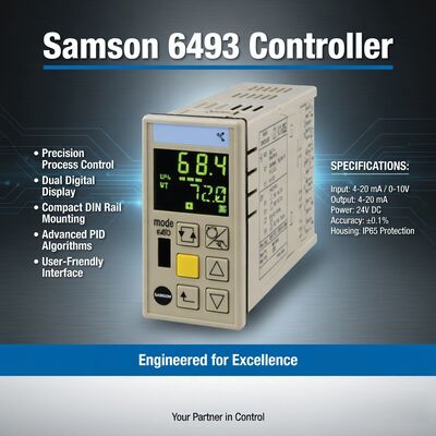 サムソン 6493 プロセスコントローラー 産業オートメーション制御弁コントローラー