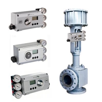 KOSO 500A 510A アングルバルブ IMI STI デジタルトラックポジショナー付き 化学プラント火力発電流体制御