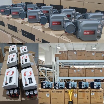 新品・純正品フローサーブ製PMV電子空気圧アナログバルブポジショナEP5およびF5スイッチボックス付き中国製制御弁 在庫あり