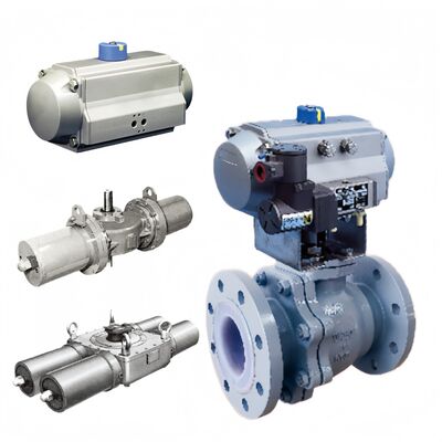 KOSO 300R Acid Proof Ball Valve KOSO 6300R Actuator for Petrochemical Acid Liquid Pipeline