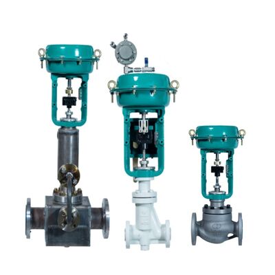 Fluorine Lined Control Valve OEM Corrosion Resistant Straight Through Single Seated Control Valve