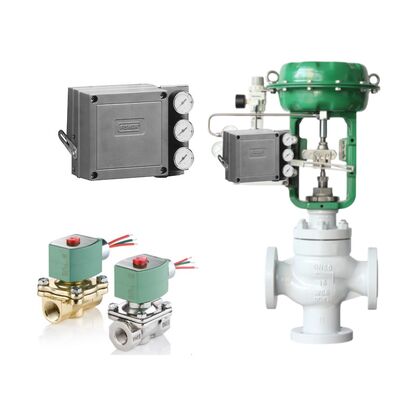 エマーソン・フィッシャー 3582 電空シングルアクションバルブポジショナ ASCO ソレノイドバルブ付き