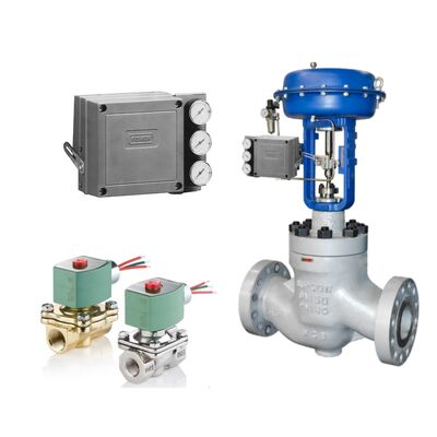 エマーソン・フィッシャー 3582 電空シングルアクションバルブポジショナ ASCO ソレノイドバルブ付き