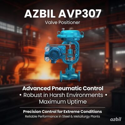 アズビル AVP307 ハート通信マイクロプロセッサ制御とIP66保護付きデジタル空気圧バルブ位置付け器