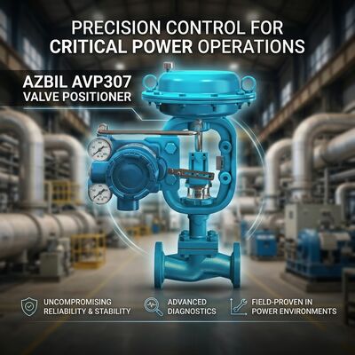 Azbil AVP300 シリーズ HART 通信 4 ～ 20 mA 入力信号および自動セットアップ機能を備えたスマート バルブ ポジショナ