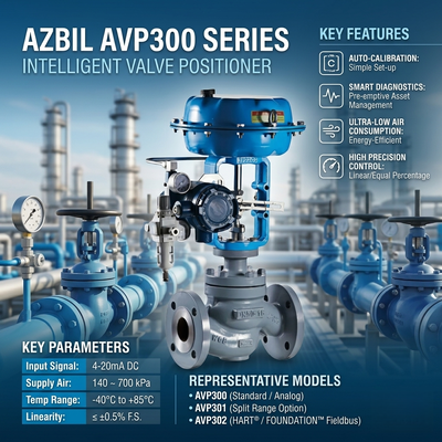 アズビル AVP307 デジタル ハート 電気気圧制御バランプ位置付け器 F-イッシャー 67C 67D フィルター調節バランプ
