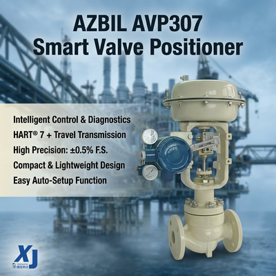 ストック アズビル AVP307 デジタル 電動気圧HART 制御バルブ 位置付け器 電磁気パイロットバルブ 制御バルブ