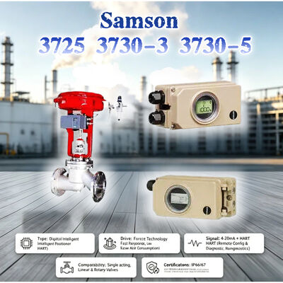新しいサムソン 3725 3730-3 3730-5 高精度電空バルブポジショナ工業用蒸気制御弁