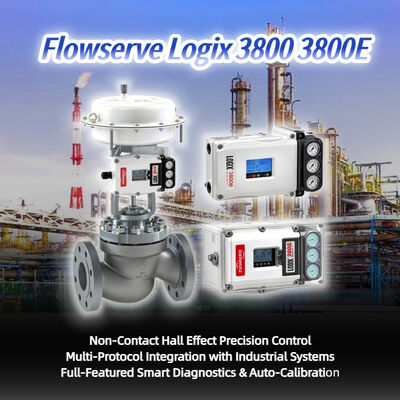 高精度 Flowserve Logix 3800 3800E デジタル バルブ ポジショナー信頼性の高い制御バルブ部品在庫