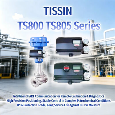 新しいOEM Tissin TS800 TS805シリーズ スマートバルブポジショナー HART デジタル制御バルブポジショナー