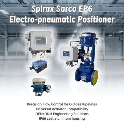 高精度電動気圧 Spirax Sarco EP6 ポジショナー 交換部品 互換性 複数のブランドのアクチュエーター