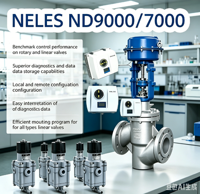 ネレス・ヴァルメット メ-ツー ND7000 ND9000 パネウマティック・スマート・デジタル・バルブ・コントローラー・ポジショナー