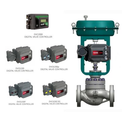 Fi sher FIELDVUE DVC6200 デジタル バルブ ポジショナ 複動式フィードバック付き 産業用オートメーション