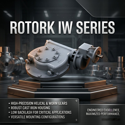 クォーターターンギアボックス ロトーク IW5 IR1シリーズ ワームギアボックス 電球弁 バターフライ弁 プラグ弁
