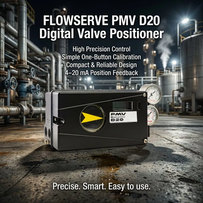 フローサーブ PMV D20 デジタルバルブポジショナー HART通信 4-20mA 入力信号とIP66 保護