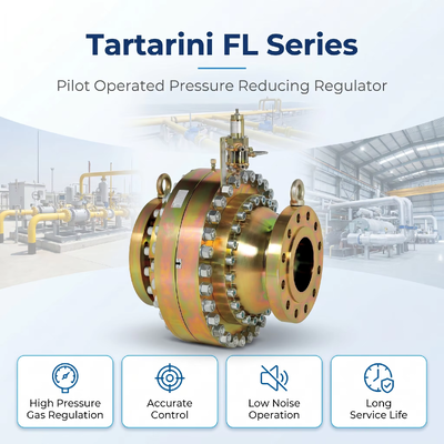 Emer-son Tartarini FL シリーズ パイロット式天然ガス減圧ガス圧力調整器