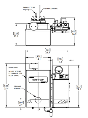 Ametek WDG-V UOP Zirconia Oxygen Analyzer Process Gas Analyzer Refinery Combustion Control Gas Analyzer