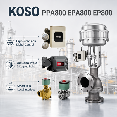 KOSO OEM 電空スマートバルブポジショナ モデル PPA800/EPA800/EP800