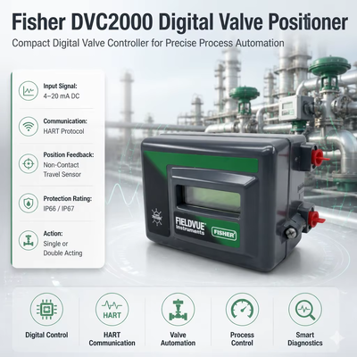 Fieldvue HC DVC2000 シングルアクション フィードバック 低圧デジタルバルブ位置付け器