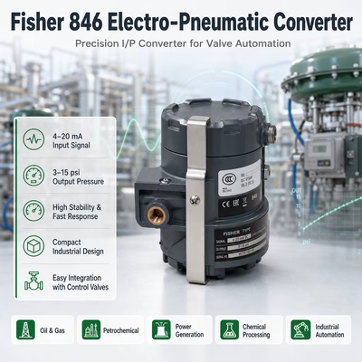 Fisher 846 電子フィードバック 4-20mA 電流式空気圧変換器