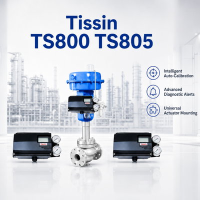 新ティッシン TS800 TS805シリーズ スマートバルブポジショナ HARTデジタル制御バルブポジショナ