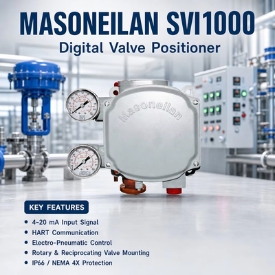 マソネイラン SVI1000 HART デジタル制御バルブコントローラ 電動気圧バルブポジショナー