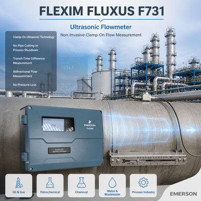 Flexim FLUXUS F731 侵入性のない超音波流量計