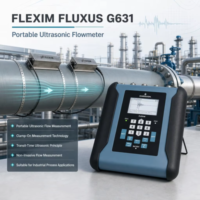 Flexim FLUXUS G631 漏水検知器 ポータブル 非侵襲クランプオン超音波流量計