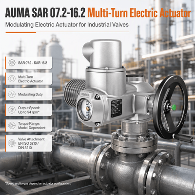 AUMA SAR 多回転式電動アクチュエータ 電動バルブアクチュエータ 工業用バルブ制御 電動バルブ