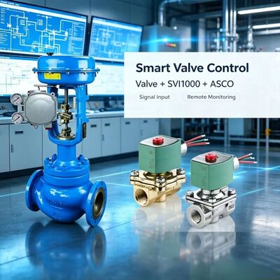 マソネイラン SVi1000 デジタルバルブポジショナ 4-20mA HART 空圧制御 ASCO ソレノイドバルブ付き
