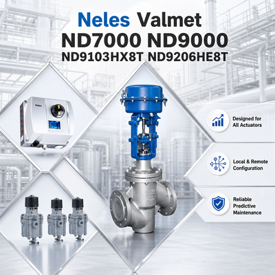 石油・ガス産業向け Neles Valmet ND7000 ND9000 ND9103HX8T ND9206HE8T スマート空気圧デジタルバルブポジショナコントローラ