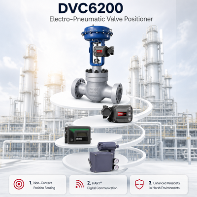 FIELDVUE DVC6200 スマートバルブポジショナ 4-20mA IP66 デジタルバルブコントローラ