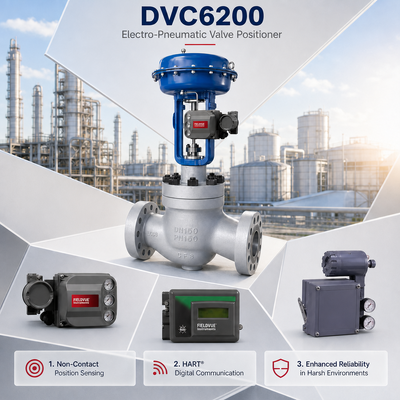 DVC6200 空気圧バルブポジショナ ATEX IECEx認証 -40～85℃ フロー制御 圧力調整
