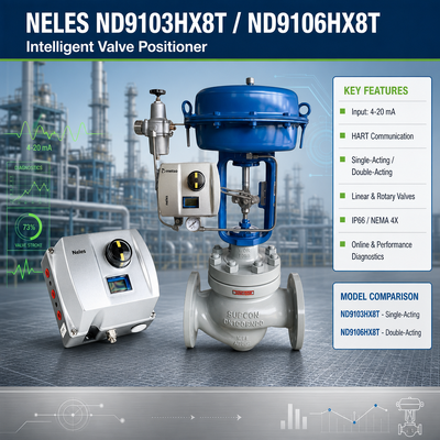 Neles ND9103HX8T ND9106HX8T Digital HART Pneumatic Valve Controller Smart Control Valve Positioner