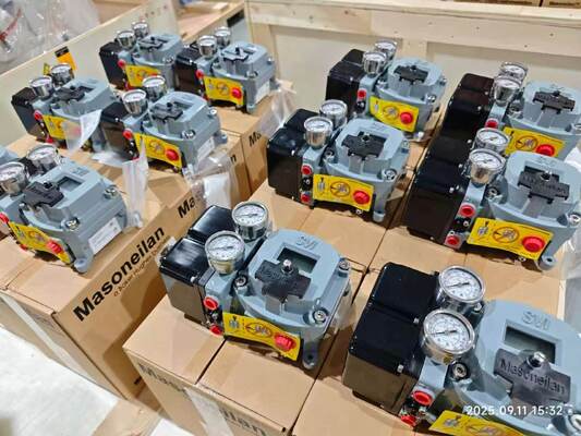 マソネイラン SVI II シリーズ 32 ビット マイクロプロセッサ デジタル バルブ ポジショナー HART 5/7 通信と非接触位置センサー