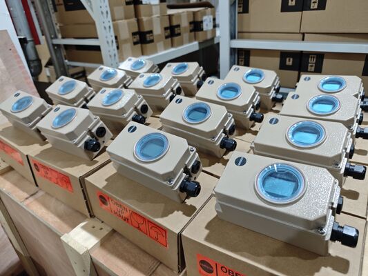 ステンレス鋼バルブポジショナーハウジング付きスロットリングサービス用HART電空ポジショナー