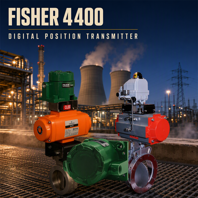 Fisher FIELDVUE 4400 デジタルバルブポジション送信機（非接触センシング、SIL 2対応、HART 7通信機能付き）